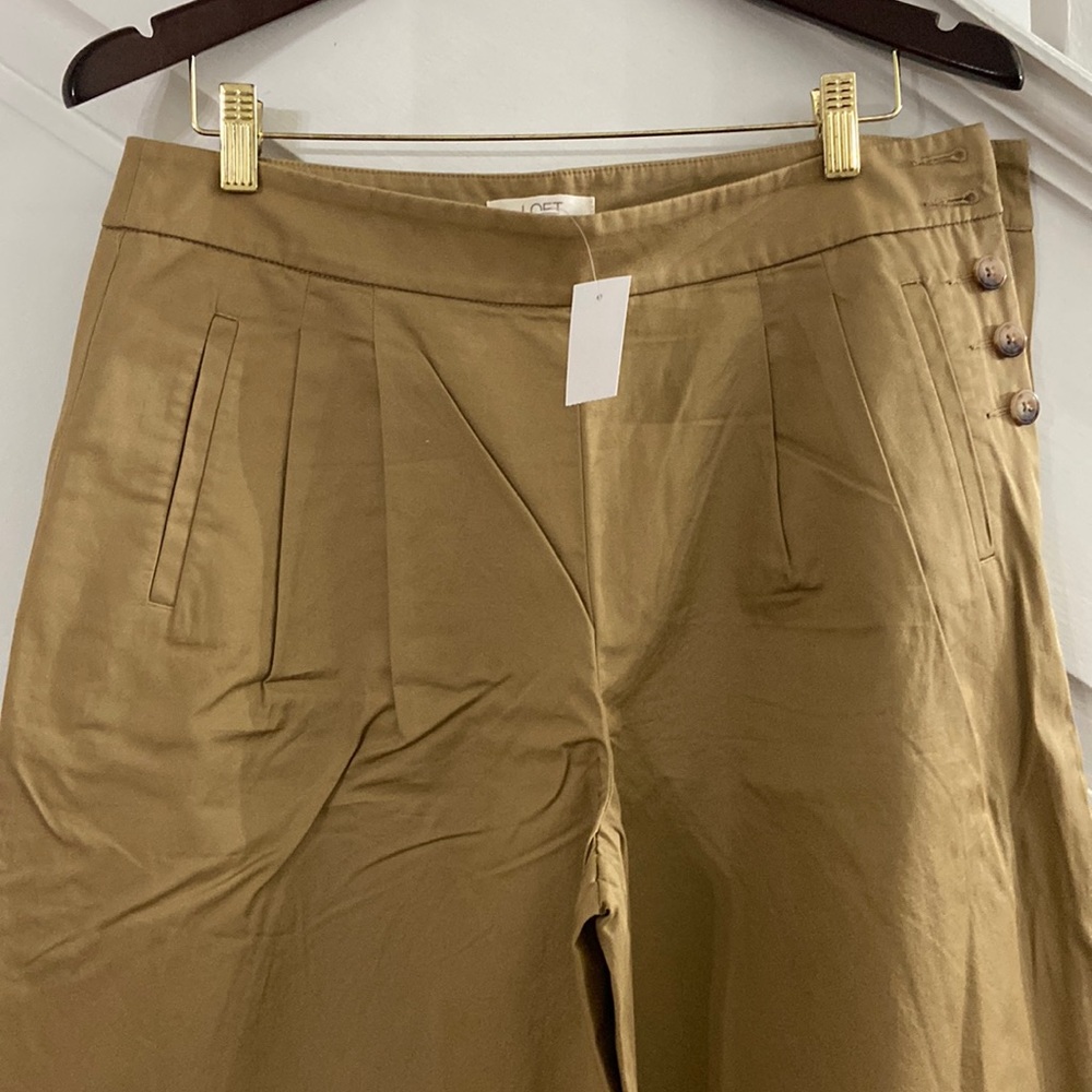 Loft khaki/Tan Wide Leg Pants